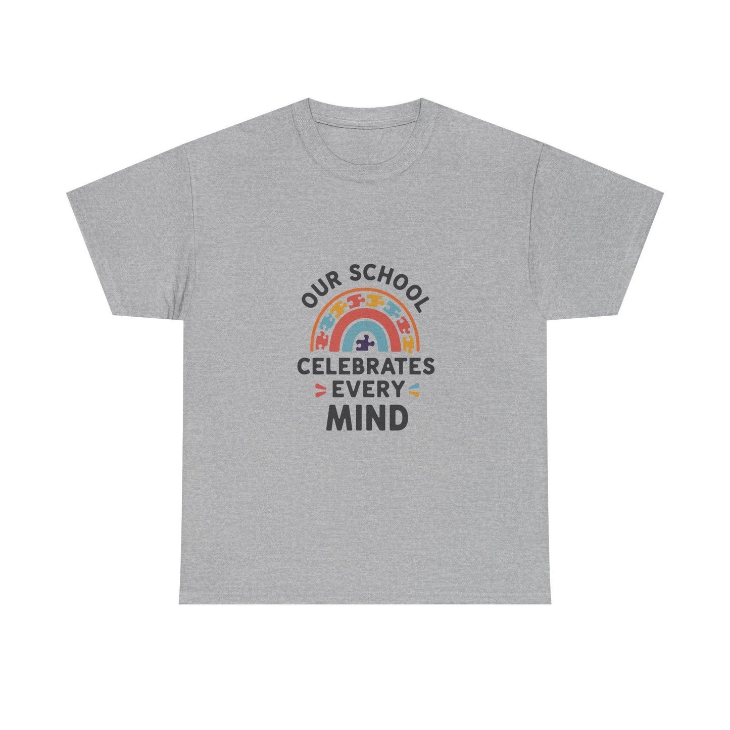 Our School Celebrates Every Mind T-Shirt – Support Autism Awareness - Thelittleesse
