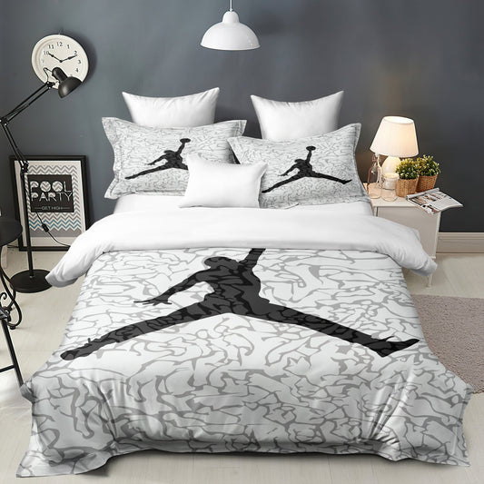 Thelittleesse™ SportGlow Basketball Duvet Cover – Ultra-Soft Bedding for Kids & Teens