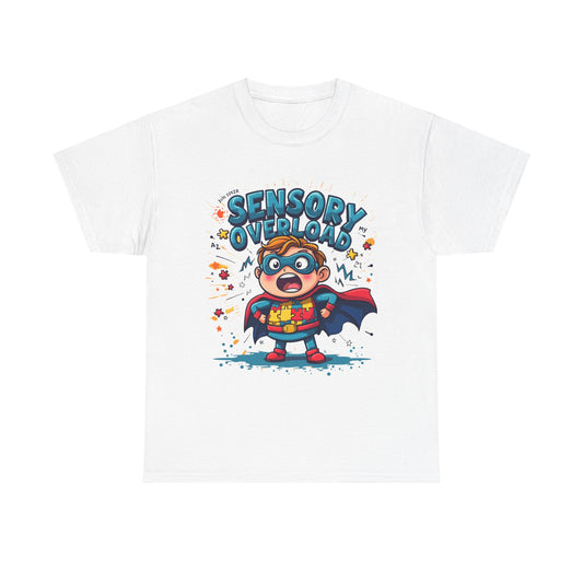 Championing Neurodiversity: Sensory Overload Superhero T-Shirt