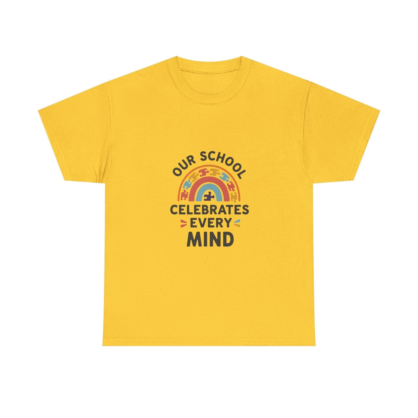 Our School Celebrates Every Mind T-Shirt – Support Autism Awareness - Thelittleesse