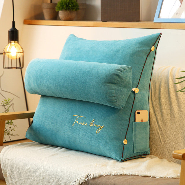 Thelittleesse™ Backrest Reading Pillow – Adjustable Wedge Support for Bed, Sofa & Lounge
