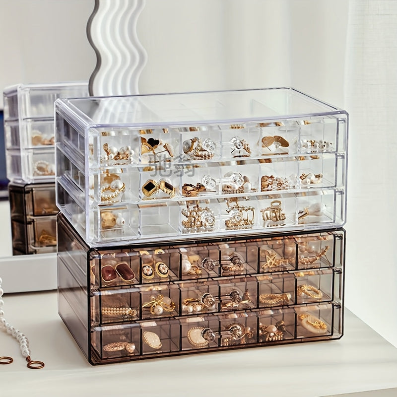 JewelVault - 3-Layer Ring & Earring Organizer
