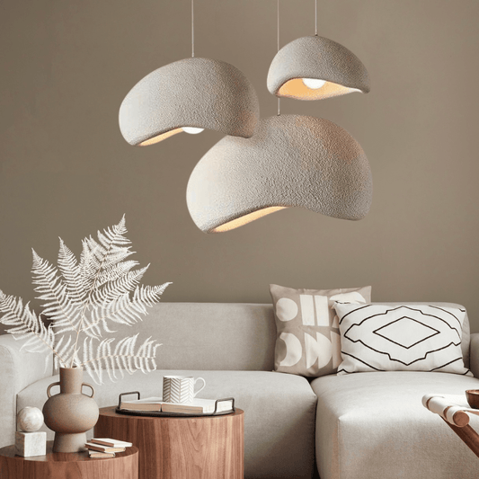 Thelittleesse™ Boho Wasabi Chandelier – Rattan-Inspired Modern Ceiling Light with Soft Ambient Glow