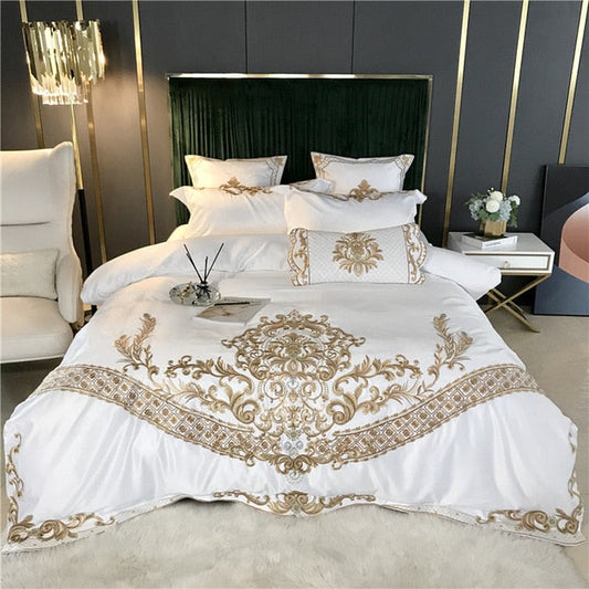 Thelittleesse™ Eurolux Bedding Set – 4-Piece Silk-Feel Luxury