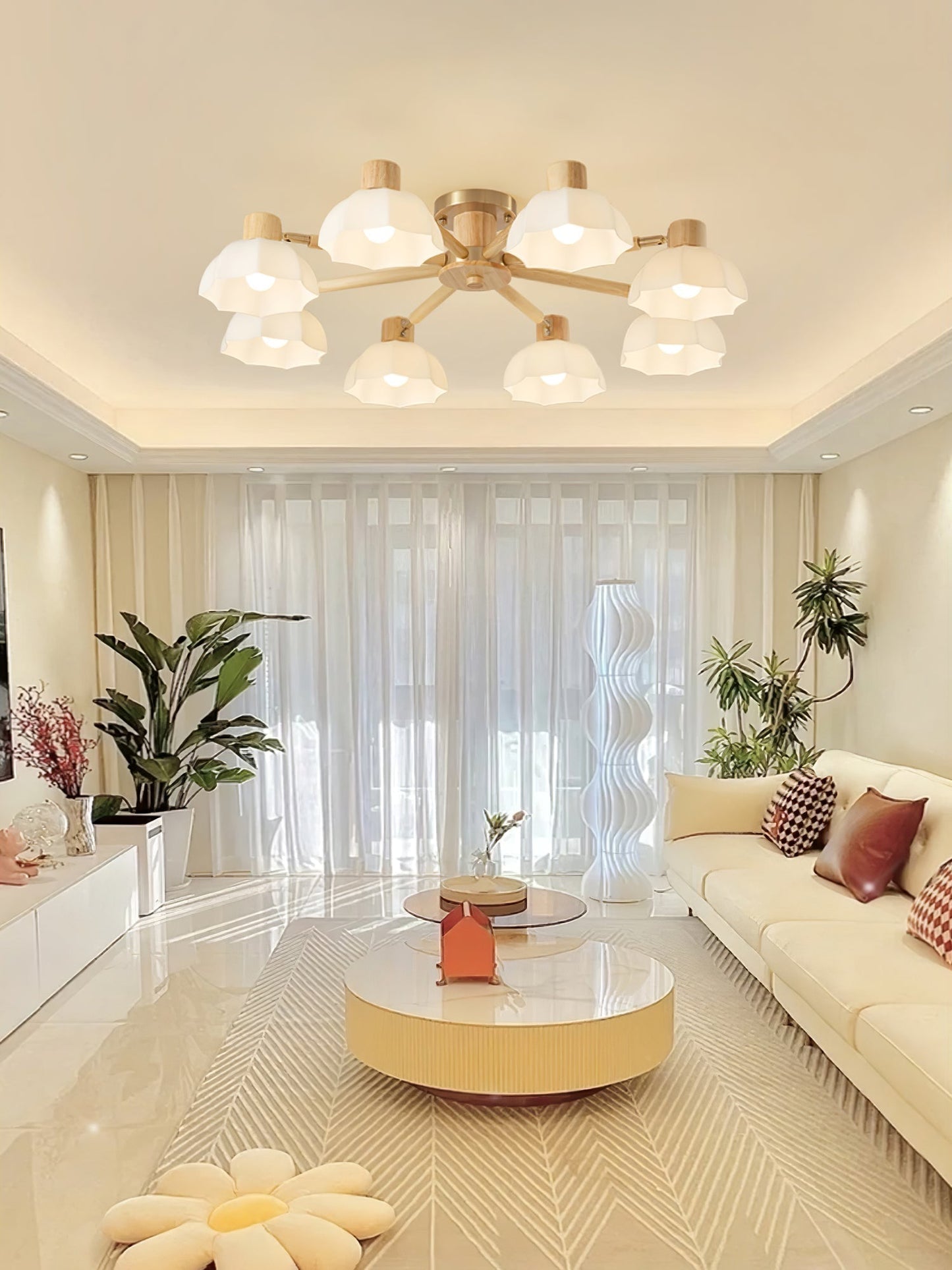 FloraAura - Ceiling Lamp with Flower Shape and Cozy Light Spread