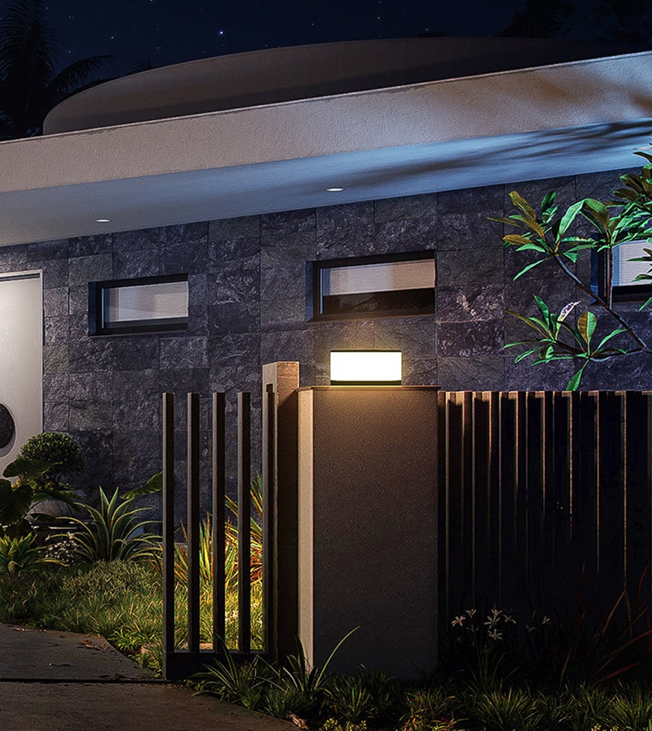 SunGlow – Modern Solar Wall Lamp with Smart Sensor