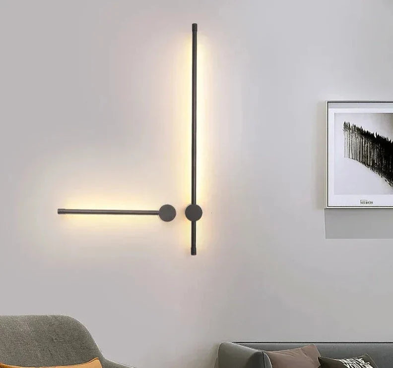 NordicRod – Minimalist Wall Lamp with Plug for Chic Interiors