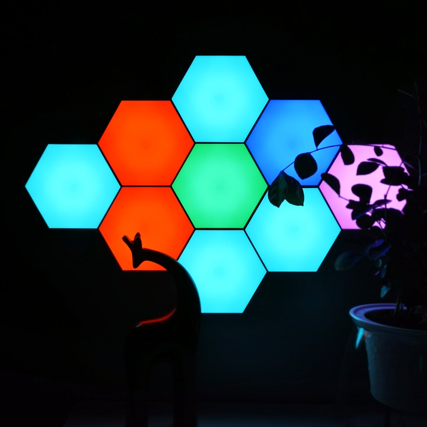 Autism Sensory Hexagonal LED Wall Lights