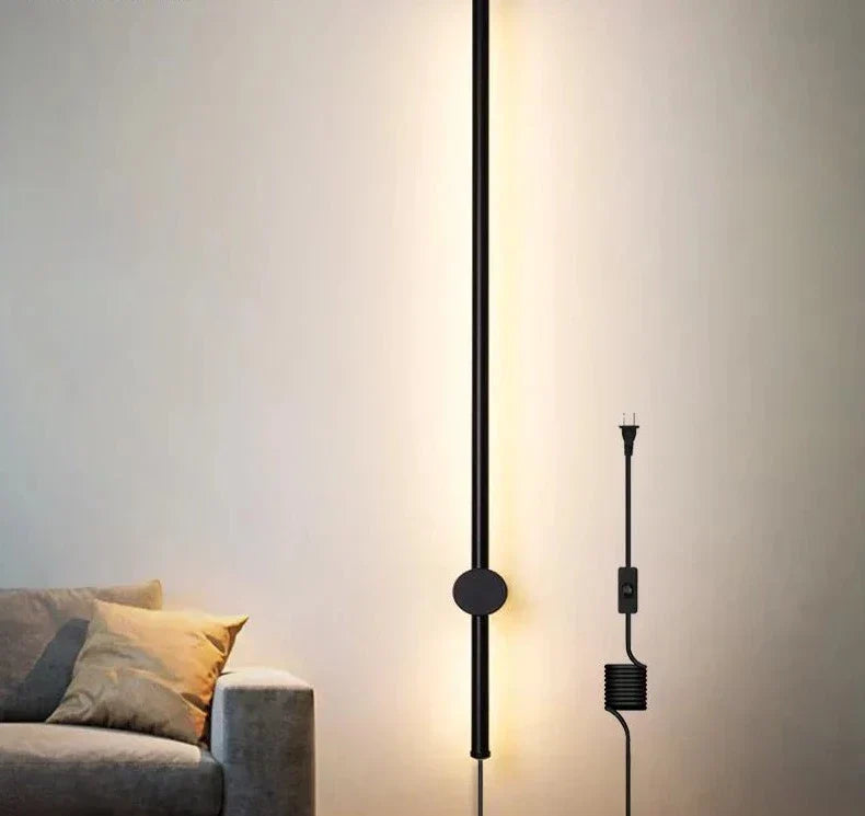 NordicRod – Minimalist Wall Lamp with Plug for Chic Interiors
