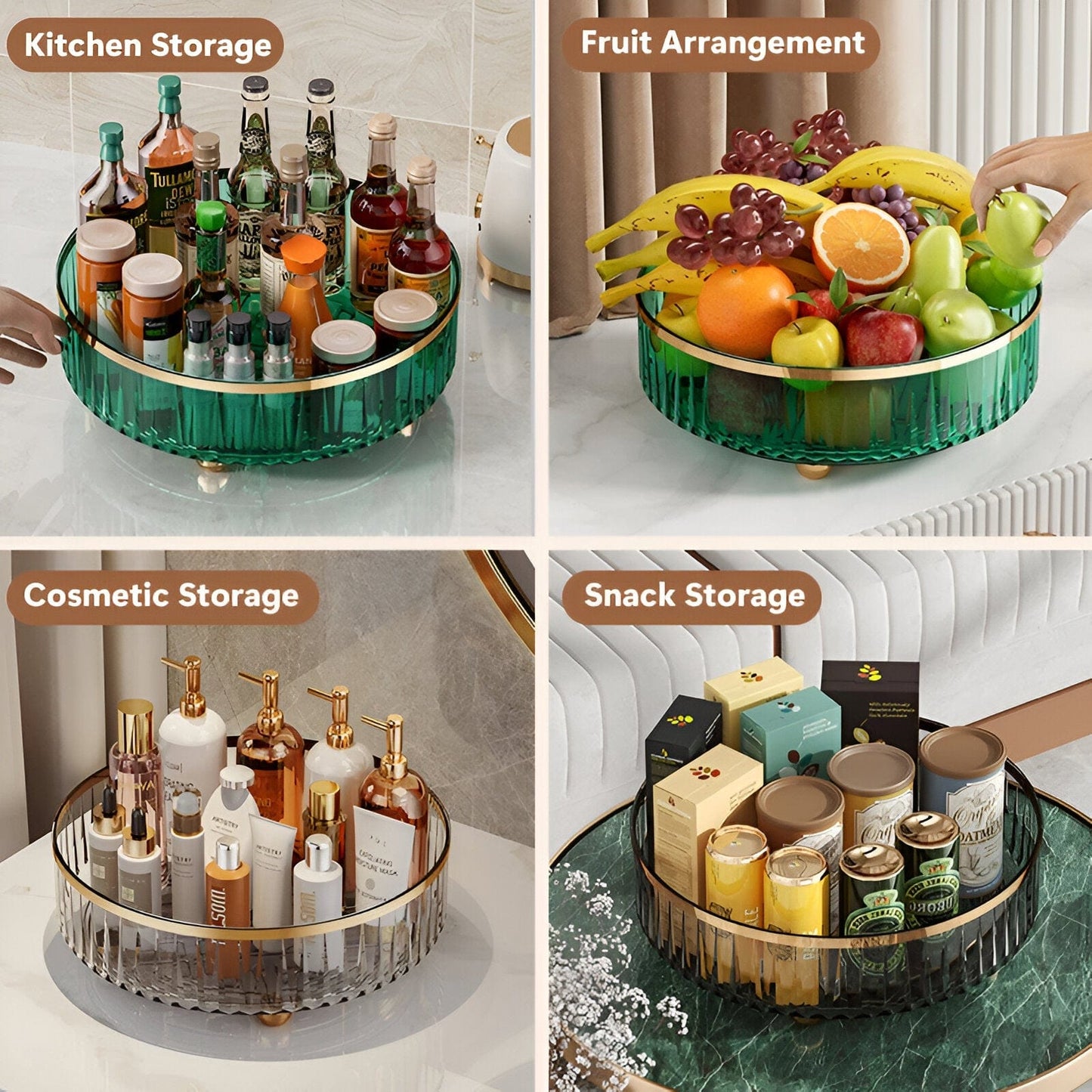 Bathroom Storage Tray Organizer