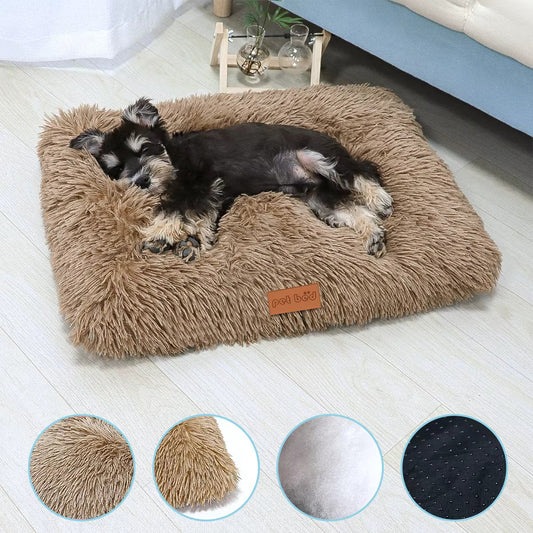 Pawfey Dog Mat - Soft Faux Fur Anti-Slip Cushion