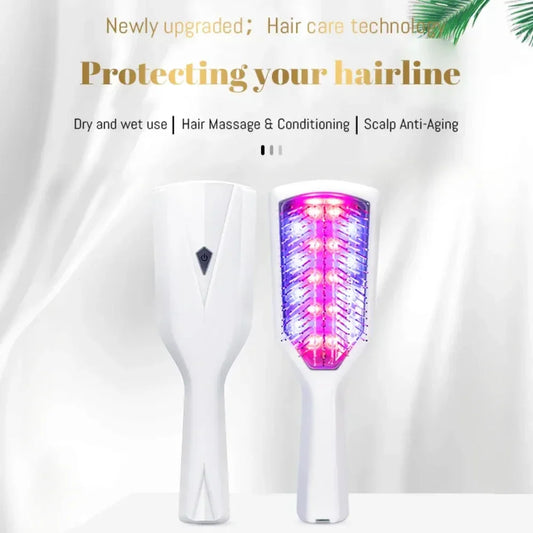 RelaxGlow – Infrared LED Massage Comb for Hair & Head Therapy