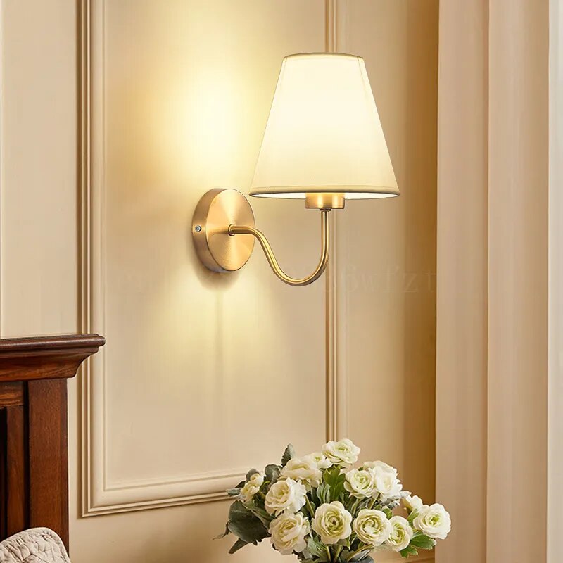 RusticGlow - Wandlamp van Stof in Amerikaanse Stijl