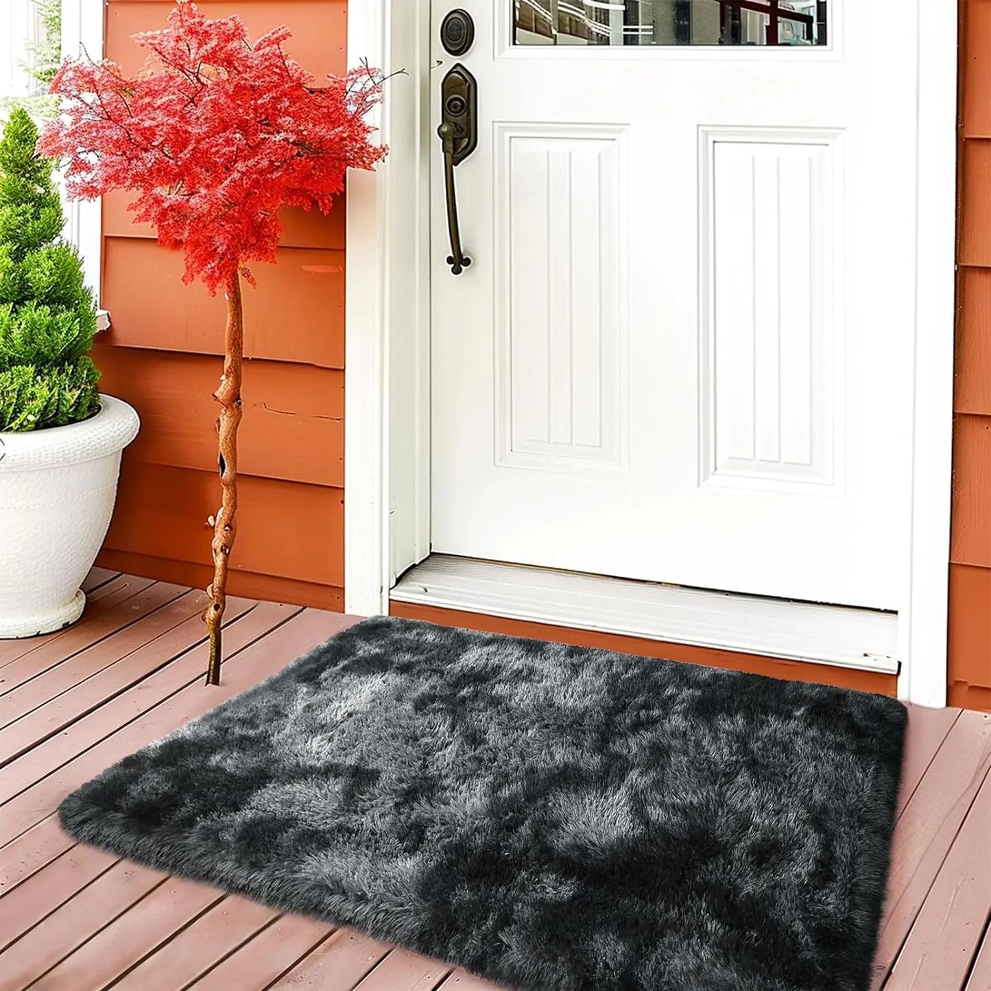 VIKAMA Simple Ins Style Silk Wool Floor Carpet Soft Comfortable Warm Cloakroom Bedroom Living Room Carpet Sofa Cushion Rugs