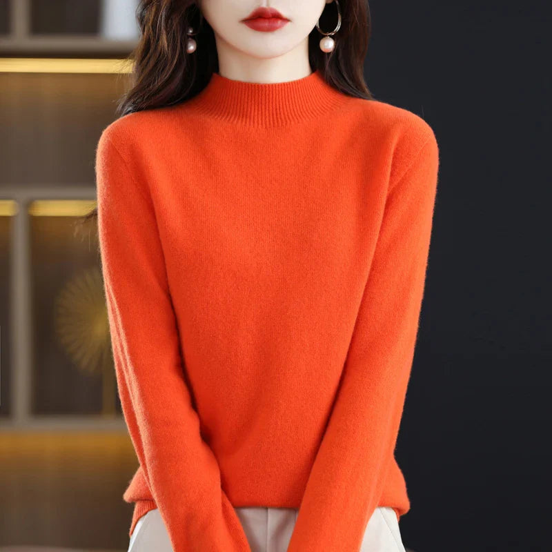 Sarah: Women's 100% Pure Wool Cashmere Sweater for winter and autumn