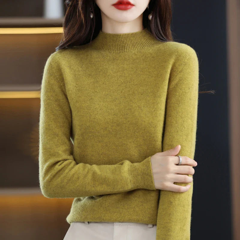 Sarah: Women's 100% Pure Wool Cashmere Sweater for winter and autumn