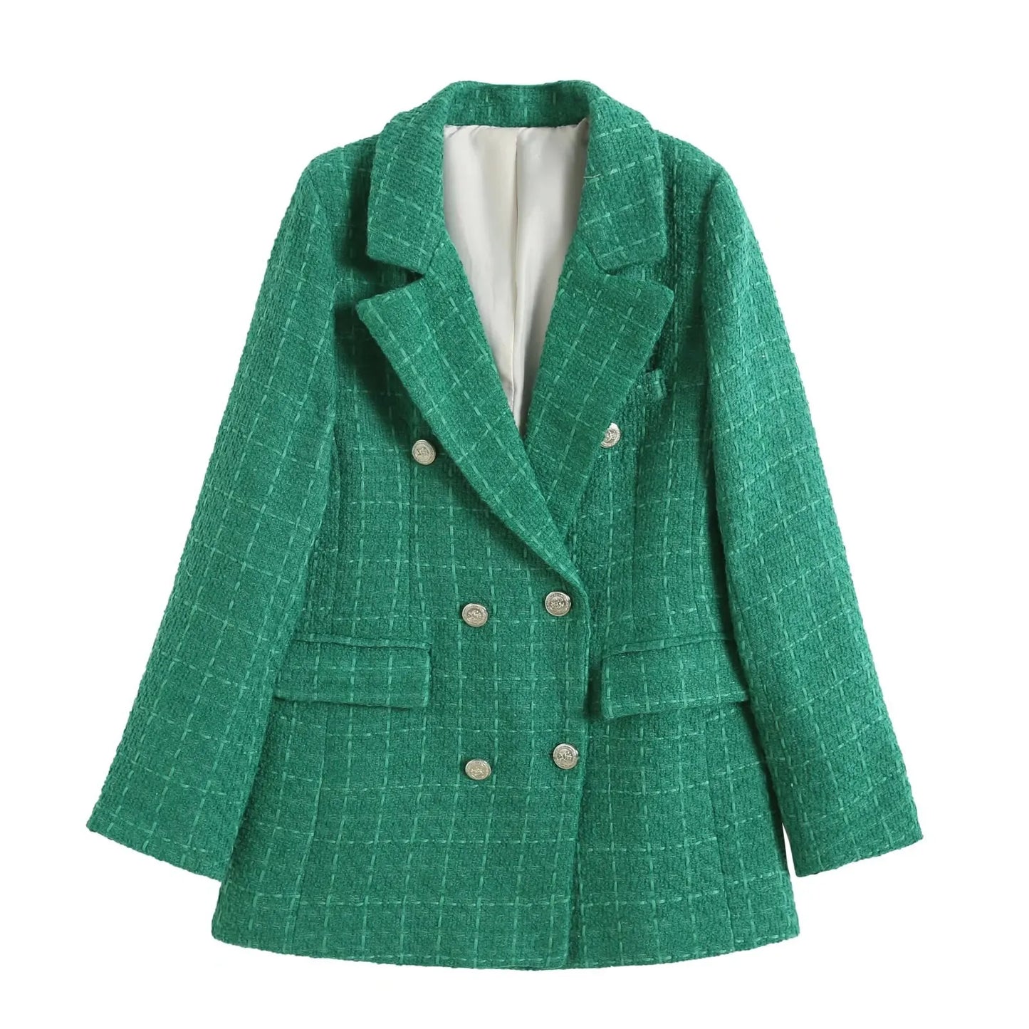 Isabella's Luxe Layer: Women's Vintage Woolen Blazer