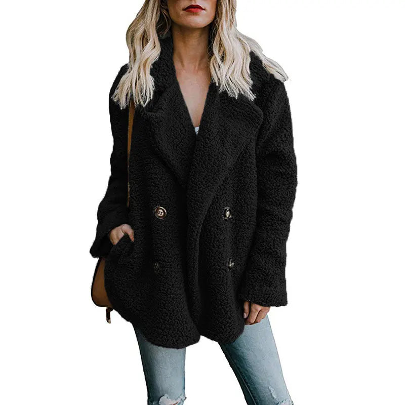 Elena: Faux Fur - Warm Autumn Winter Teddy Coat/Jacket