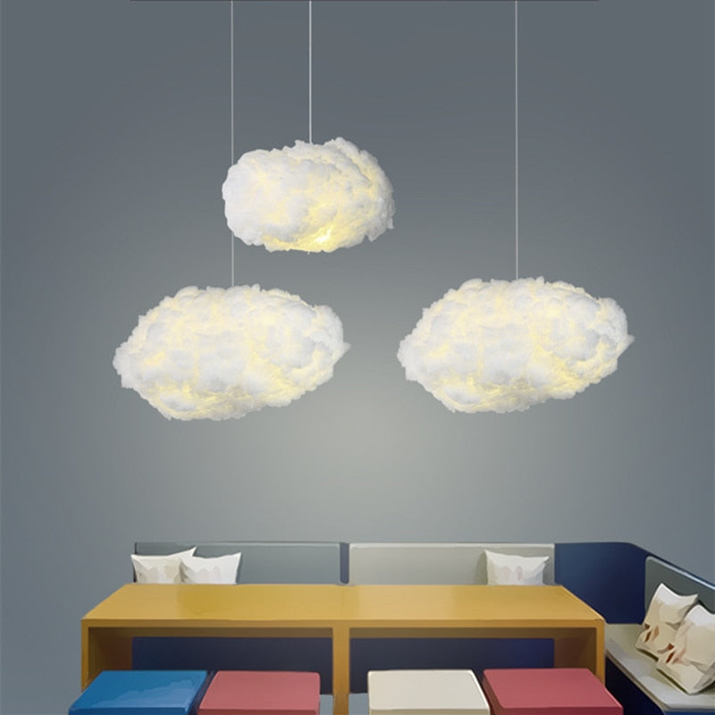 Thelittleesse™ Cloud Pendant Light – Soft Sculptural Ceiling Fixture in Cotton & Cloth