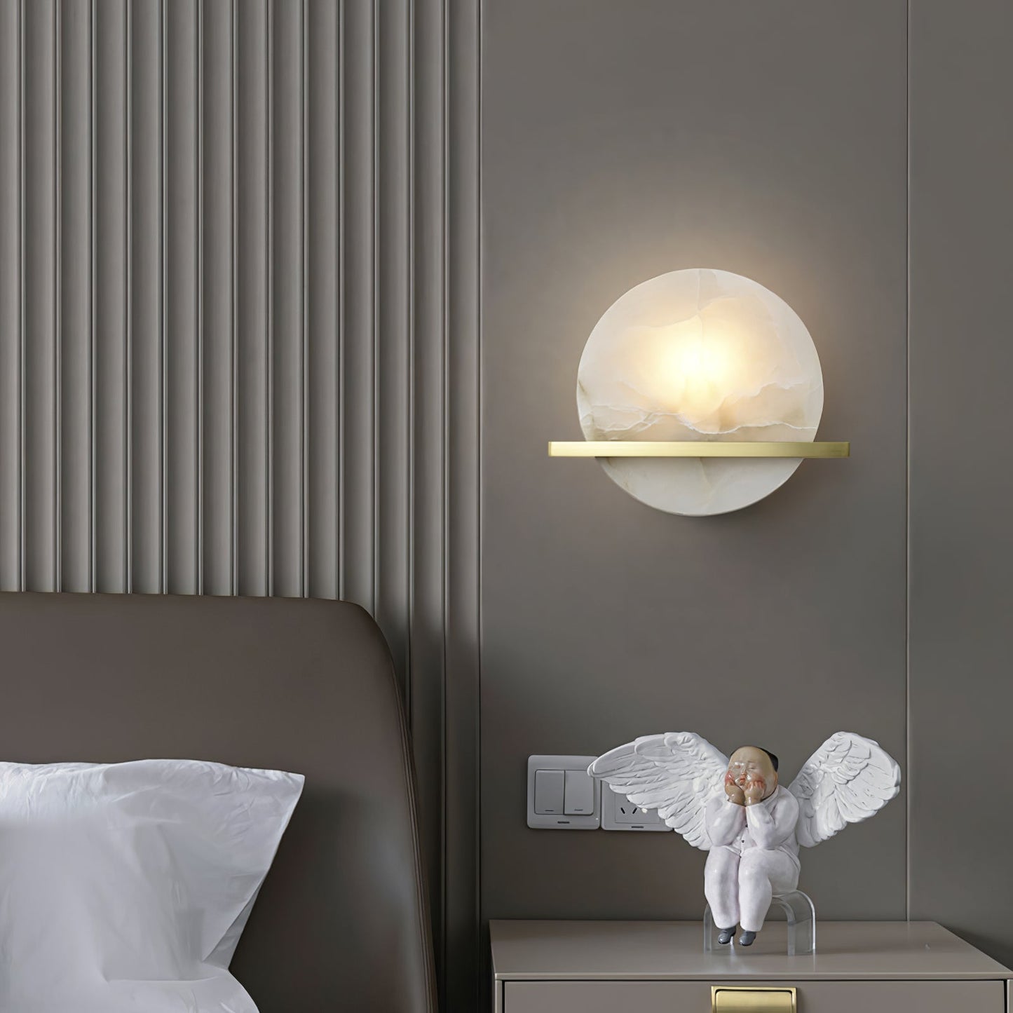 MarbleAura – Luxurious Marble Wall Lamp for Classic Style