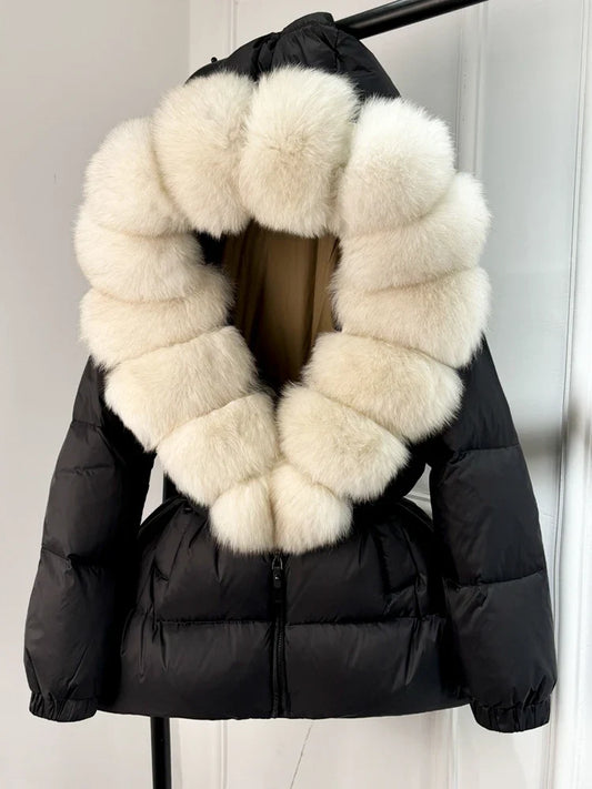 Cindy Winter Luxe: Hooded Puffer Jacket