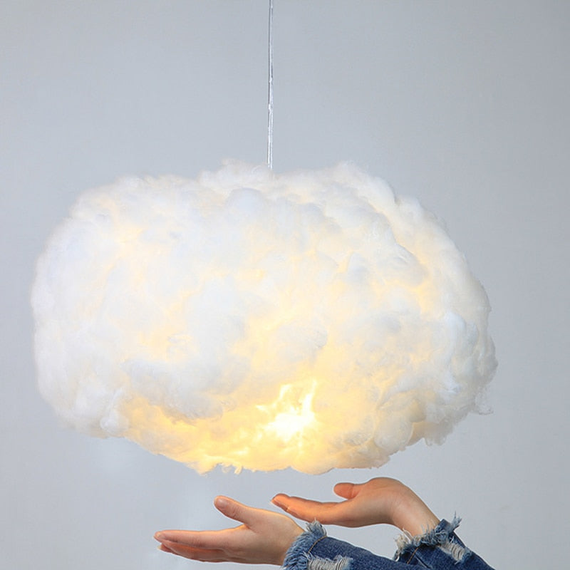 Thelittleesse™ Cloud Pendant Light – Soft Sculptural Ceiling Fixture in Cotton & Cloth