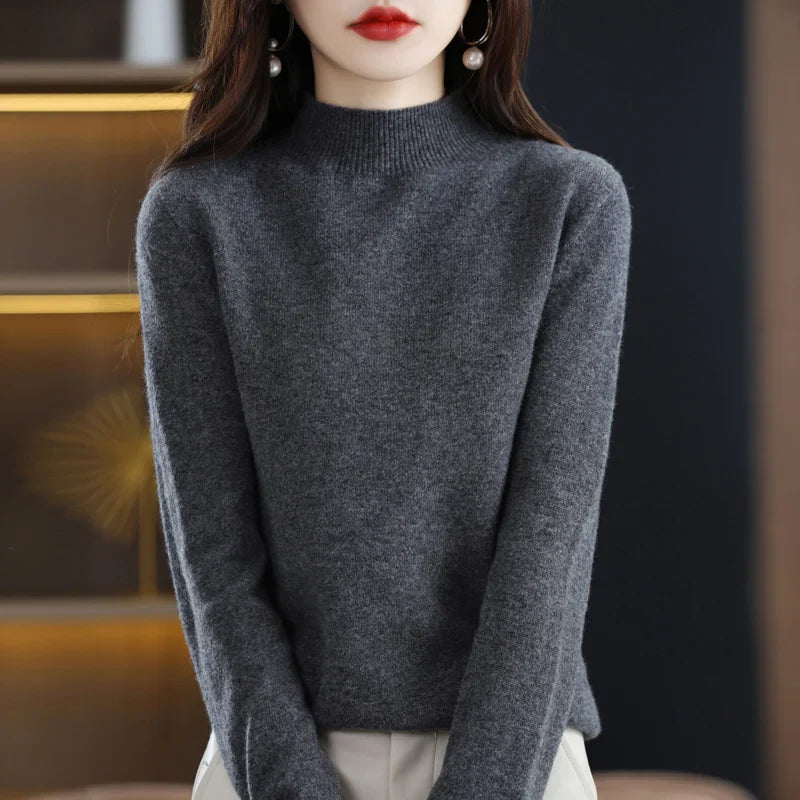 Sarah: Women's 100% Pure Wool Cashmere Sweater for winter and autumn
