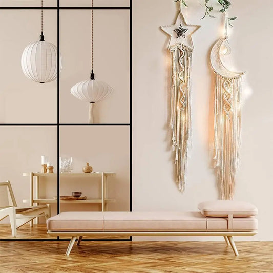 Boho Macrame Wall Hanging –  Handwoven Tapestry for Kids’ Rooms & Home Decor