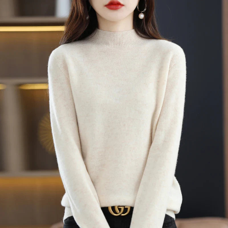 Sarah: Women's 100% Pure Wool Cashmere Sweater for winter and autumn