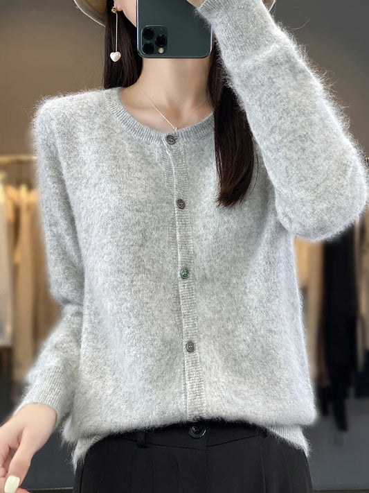 Celine: Sweater/Cardigan Super Warm | Pure 100% Cashmere Sweater