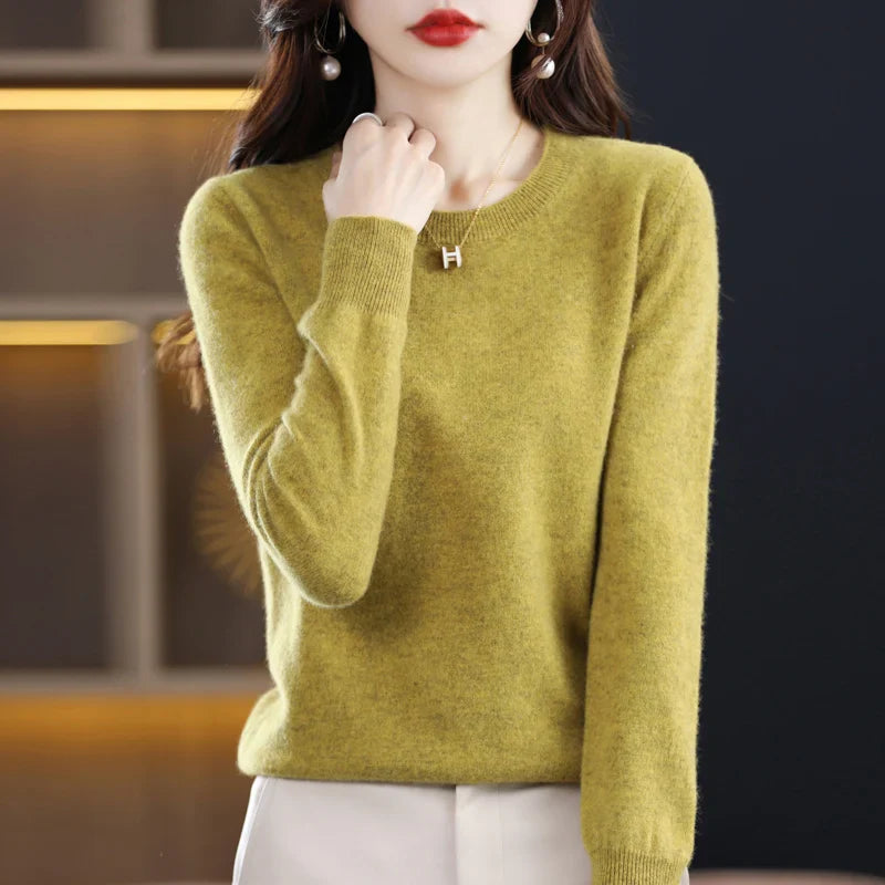 Claire: Women's 100% Pure Wool Cashmere Sweater