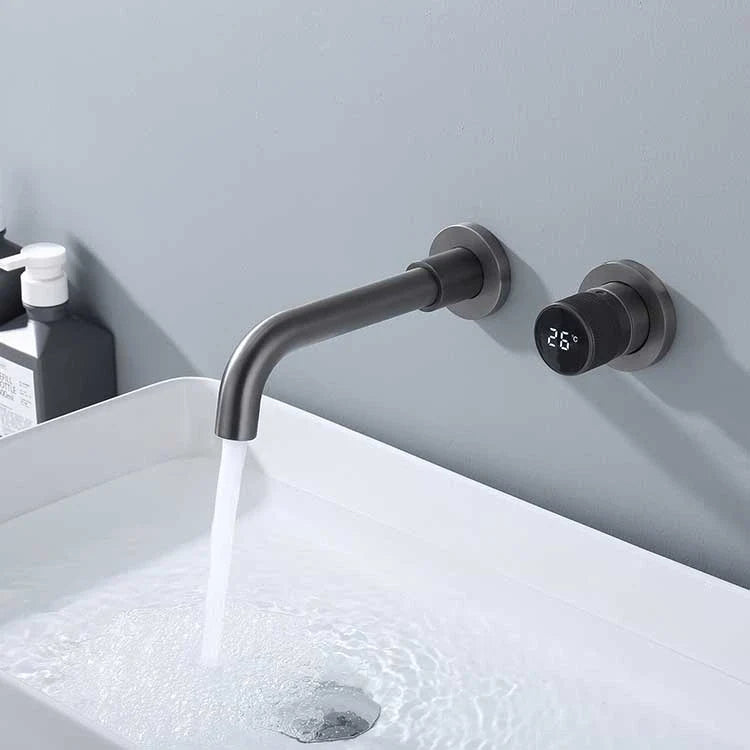 Ferond Black Brass Digital Display Bathroom Faucet – Dual-Control Cold & Hot Basin Faucet