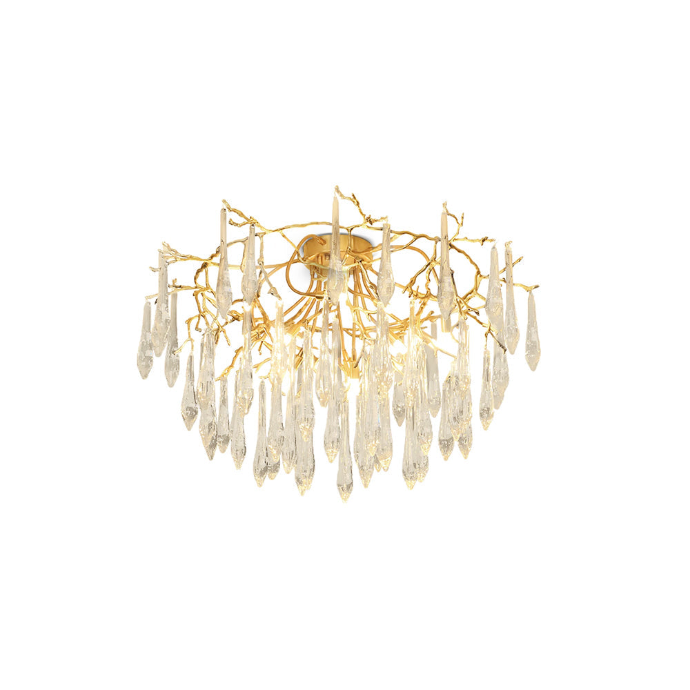 CrystalGlow - Ceiling Lamp with Radiant Droplet Crystals