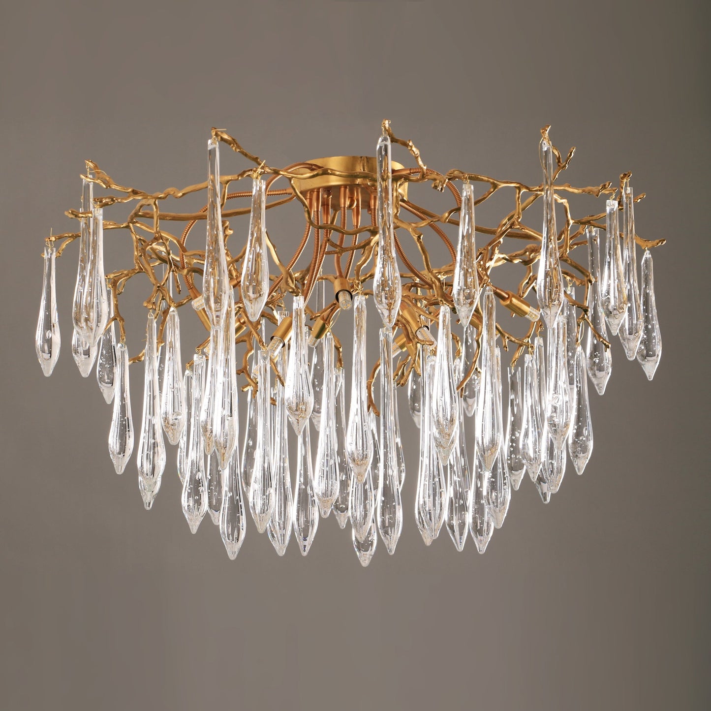 CrystalGlow - Ceiling Lamp with Radiant Droplet Crystals