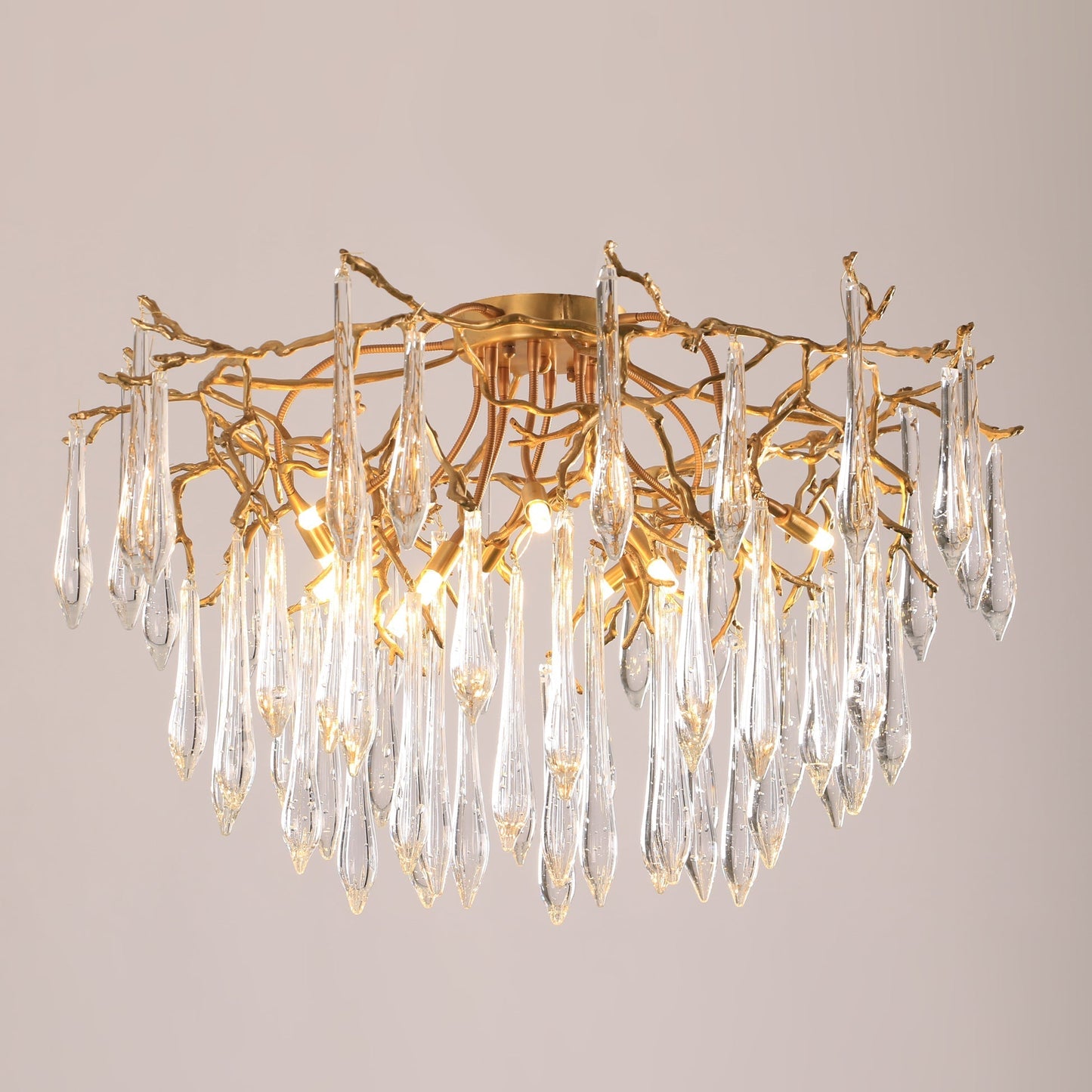 CrystalGlow - Ceiling Lamp with Radiant Droplet Crystals