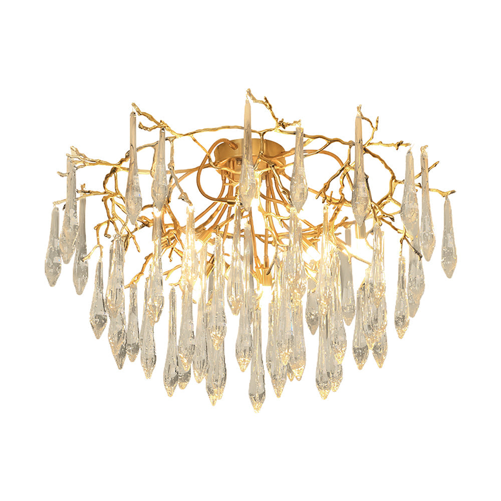 CrystalGlow - Ceiling Lamp with Radiant Droplet Crystals