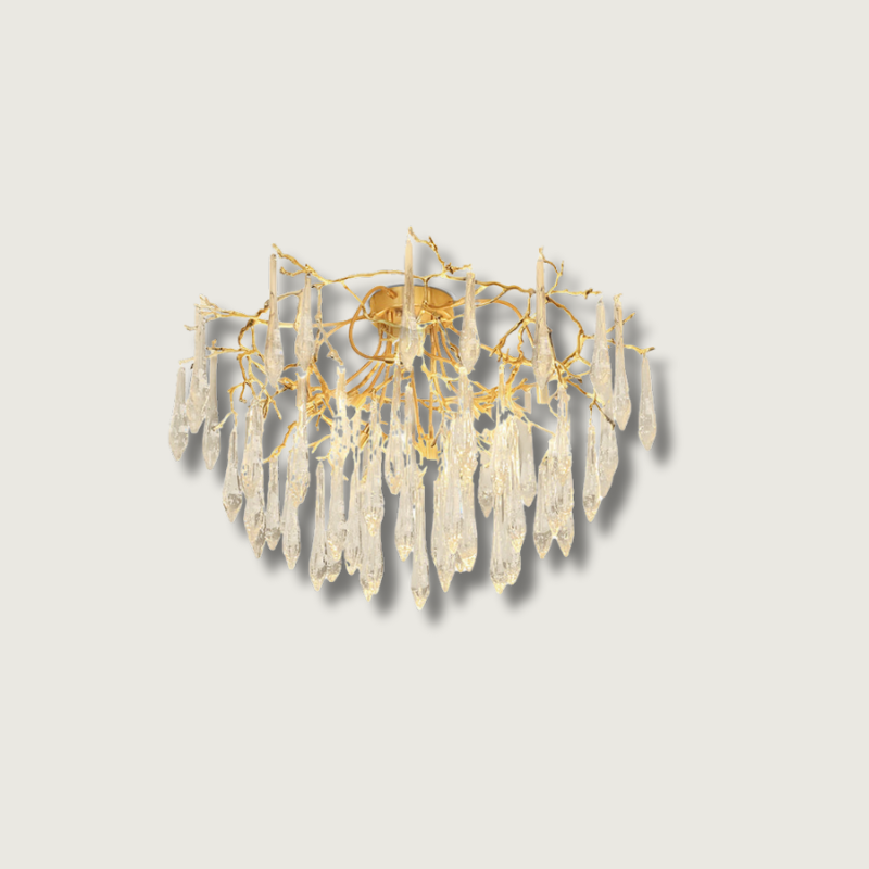 CrystalGlow - Ceiling Lamp with Radiant Droplet Crystals