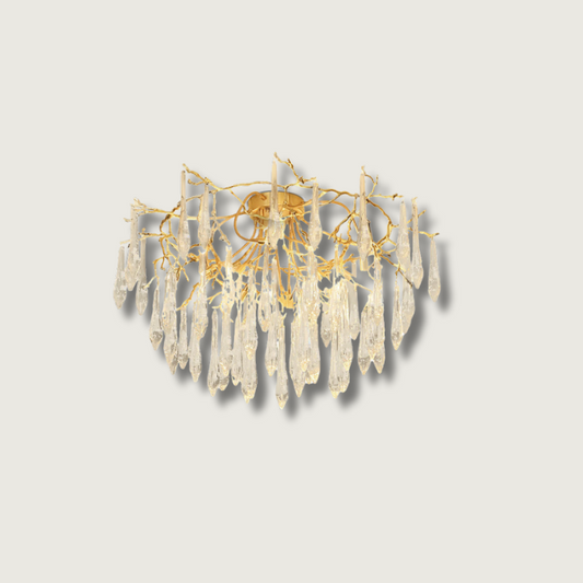 CrystalGlow - Ceiling Lamp with Radiant Droplet Crystals