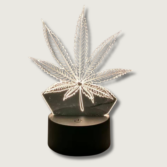 GlowBud - 3D Hemp Leaf Lamp