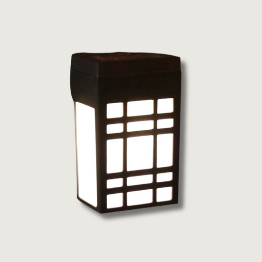 HikariGlow – Japanese-Inspired Solar Wall Light for Outdoor Serenity