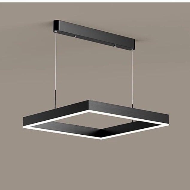 AuraGlow – Sleek LED Chandelier with Dimmable Feature