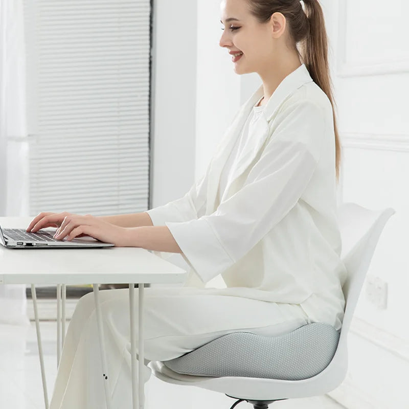 Thelittleesse™ Adjustable Memory Foam Seat Cushion – Sit Bone & Lower Back Pain Relief