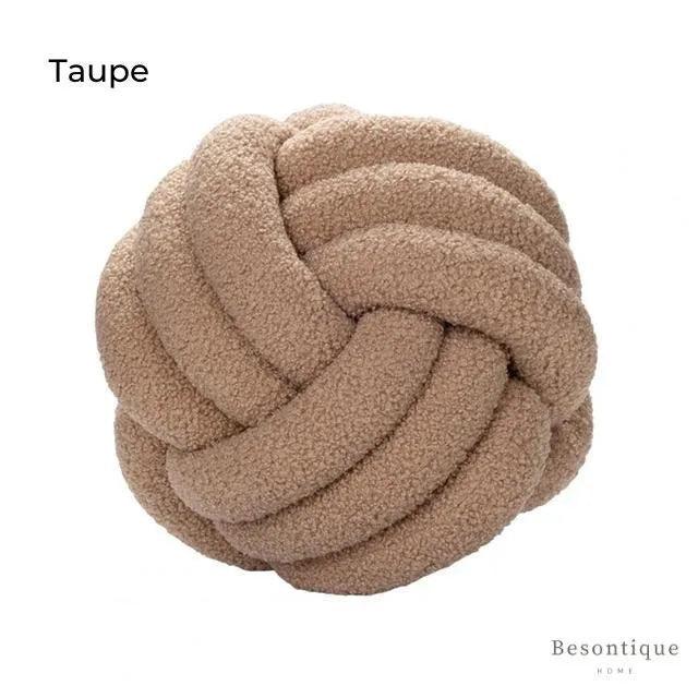Hand-woven Knotted Ball Cushion │ Sofa Living Room Decorative Spherical Throw Pillow