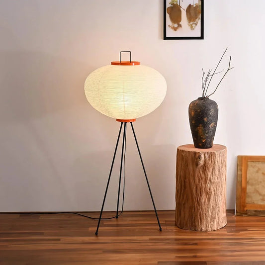 Thelittleesse™ Minimalist Rice Paper Floor Lamp – Soft Ambient Lighting Inspired by Japanese Design