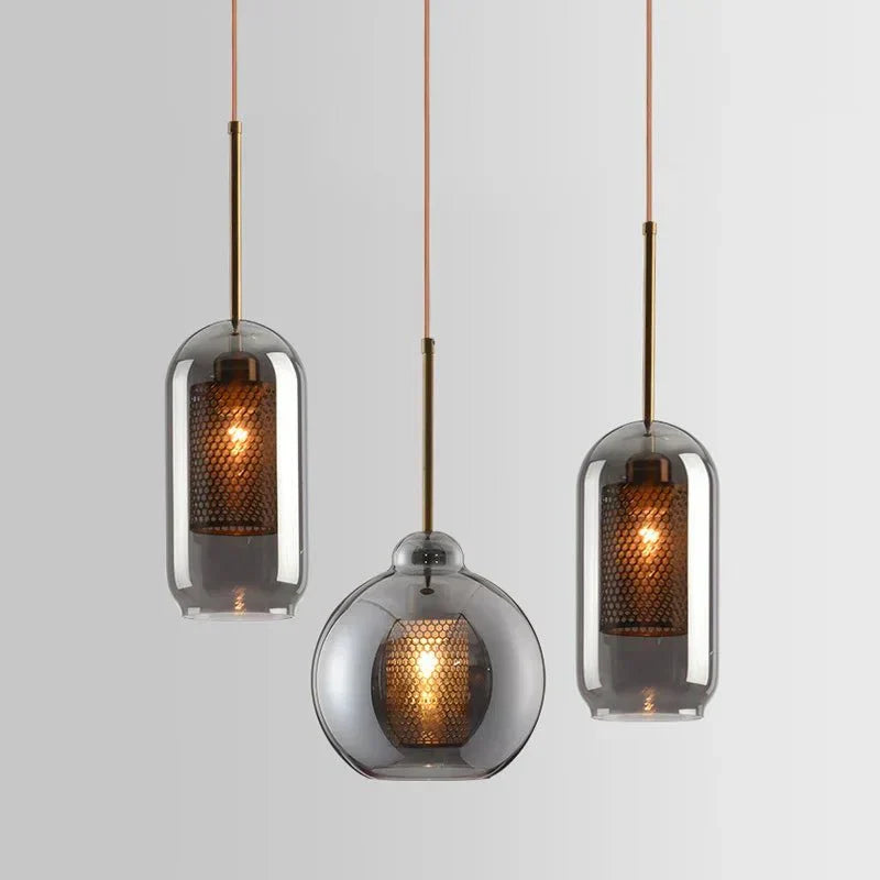 UrbanBeam – Stylish Iron and Glass Hanging Light