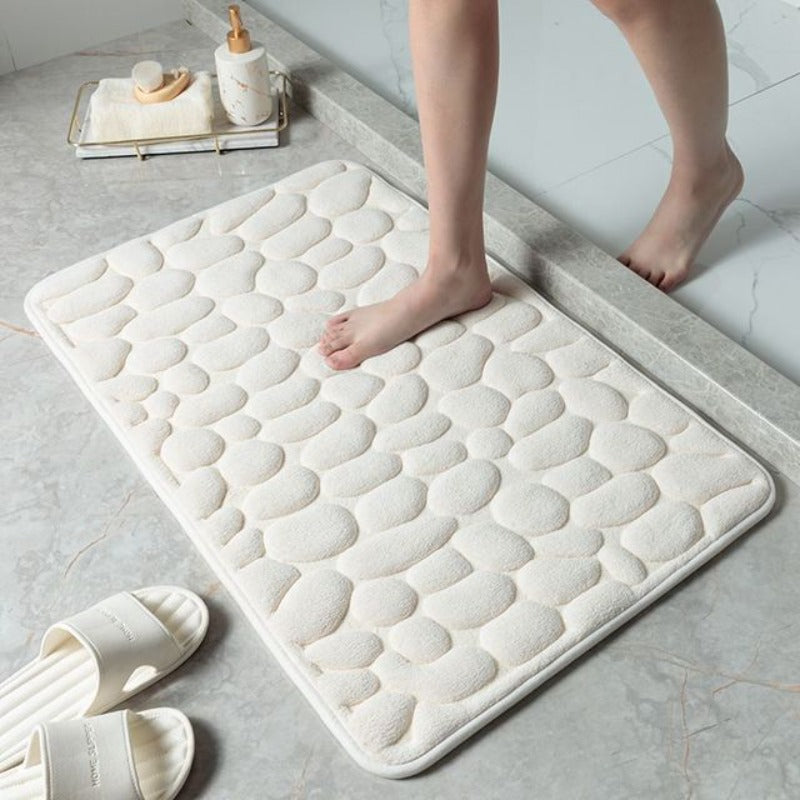 Cauzac™ Pebble Design Bathroom Mat with Memory Foam